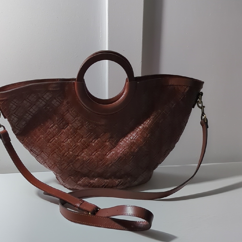 Patricia Nash NWOT Woven Leather Bag